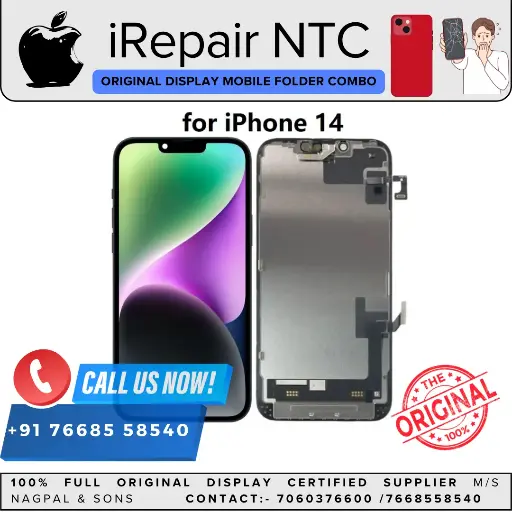 iPhone 14 100 % Care OG Replacement Display Combo Folder